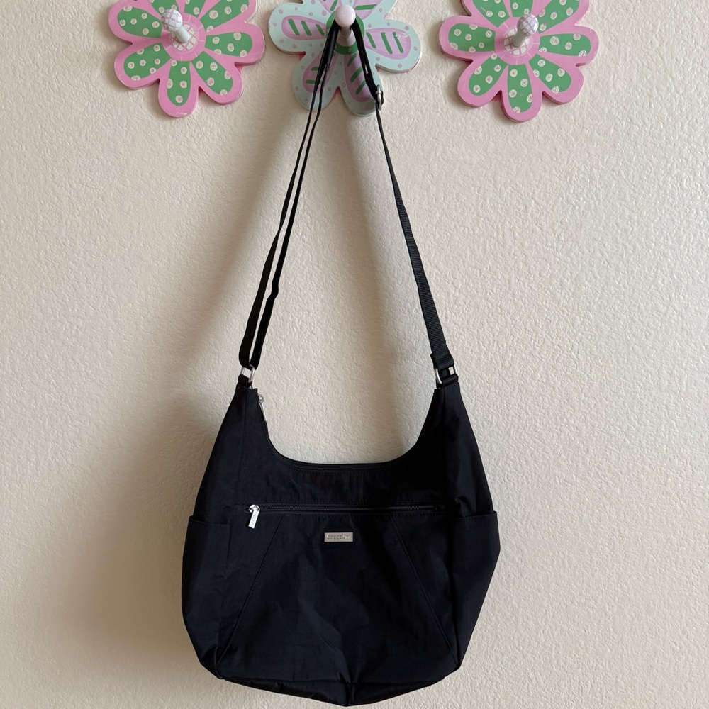 Baggallini Essential Boho Black Crossbody Bag